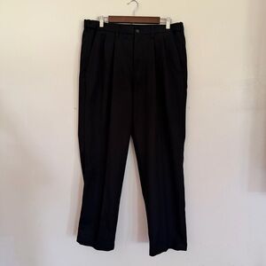 Haggar Men’s Black Dress Slacks 36x32 Elastic Waist – Minor Alteration Shown